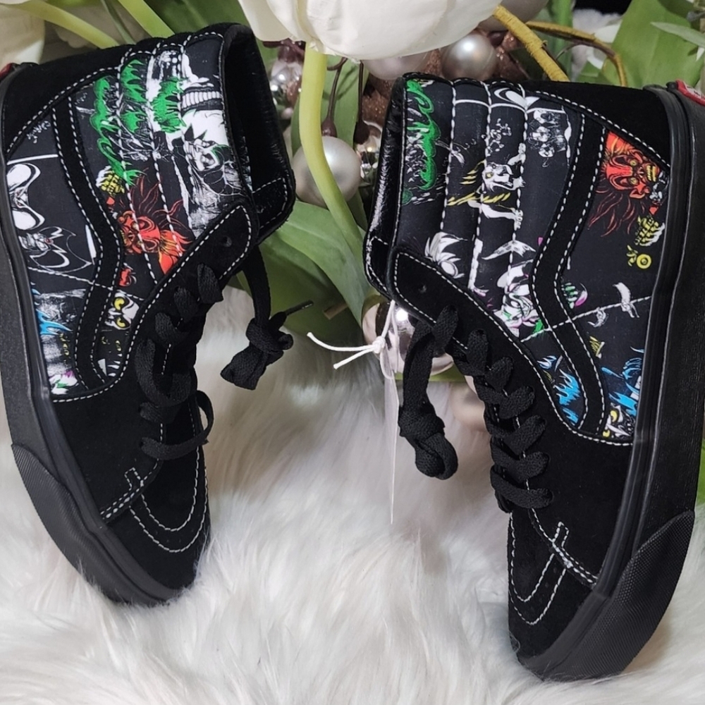 Vans Disney 100 Villains Sk8 Hi Women's Shoes Brand New